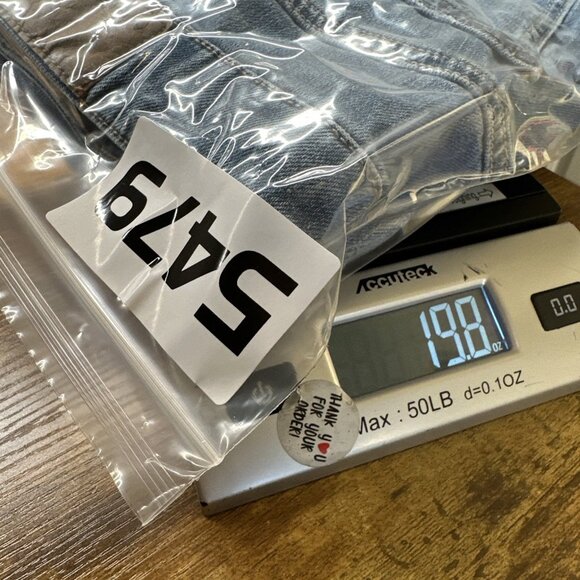 American Eagle Jeans Womens 4 Super High-Rise Baggy Wide Leg Blue Denim Stretch - Picture 13 of 13